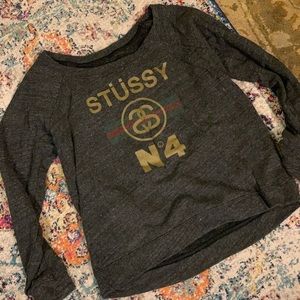 stussy crewneck hoodie
